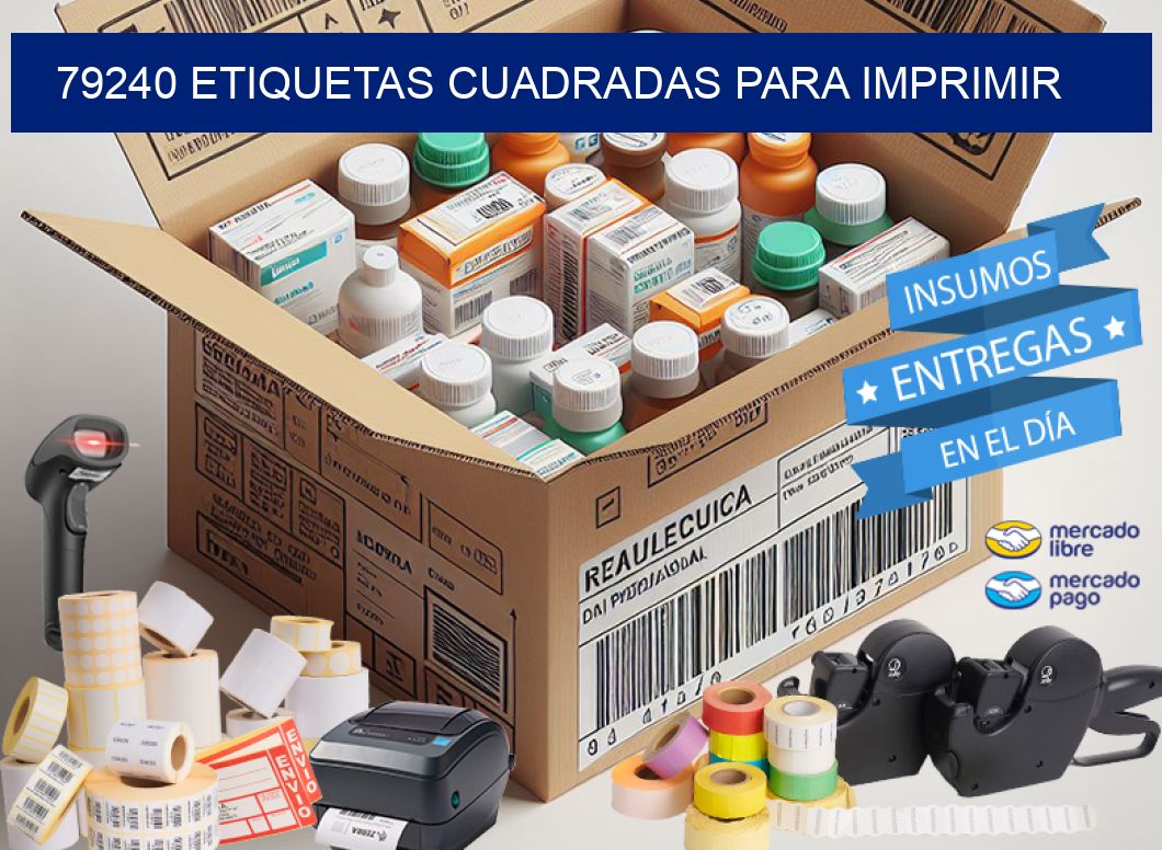 79240 Etiquetas cuadradas para imprimir
