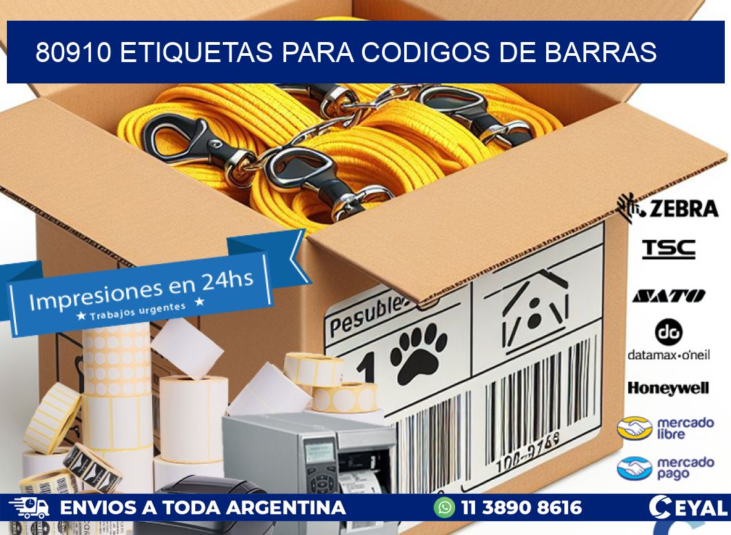 80910 ETIQUETAS PARA CODIGOS DE BARRAS