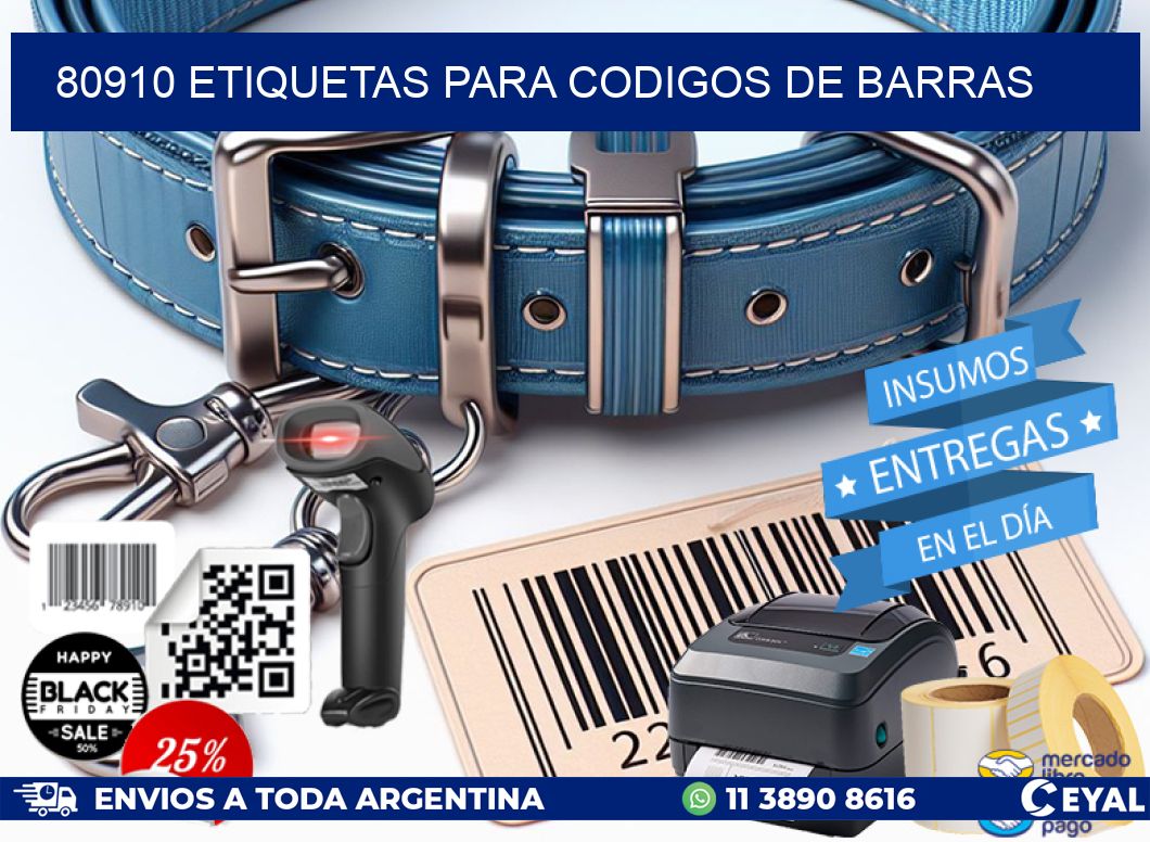 80910 ETIQUETAS PARA CODIGOS DE BARRAS