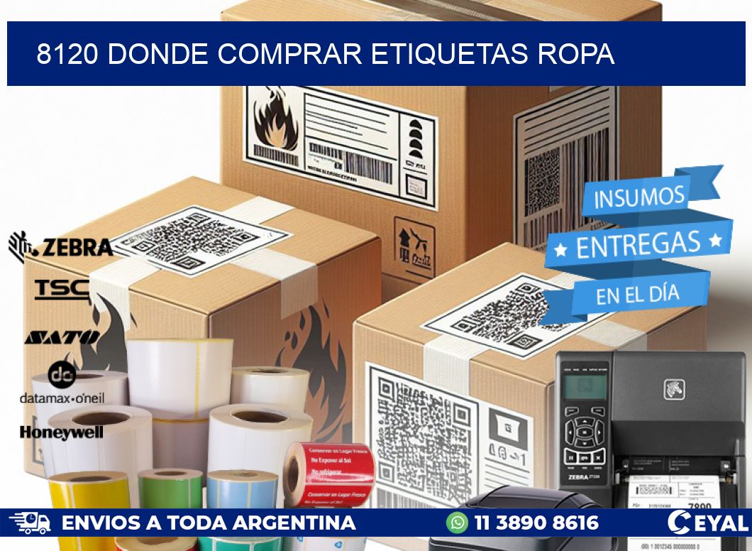 8120 DONDE COMPRAR ETIQUETAS ROPA