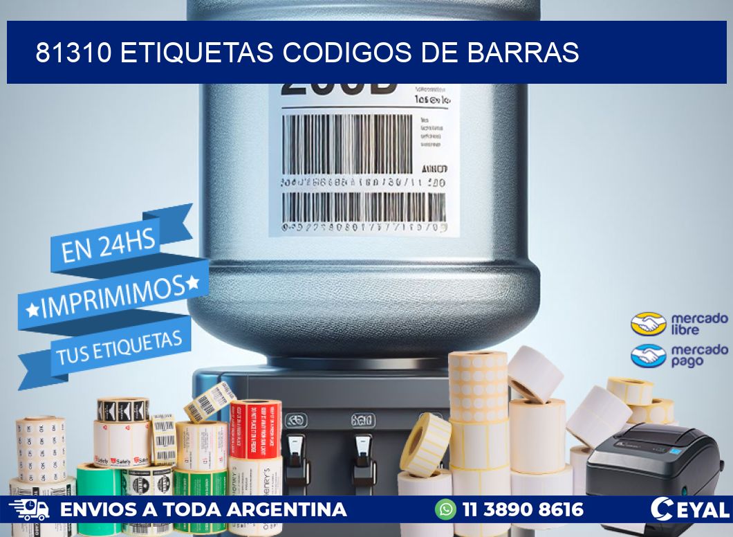 81310 etiquetas codigos de barras