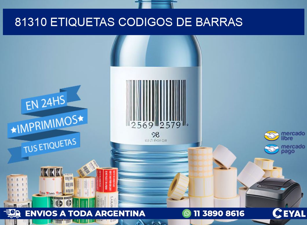 81310 etiquetas codigos de barras