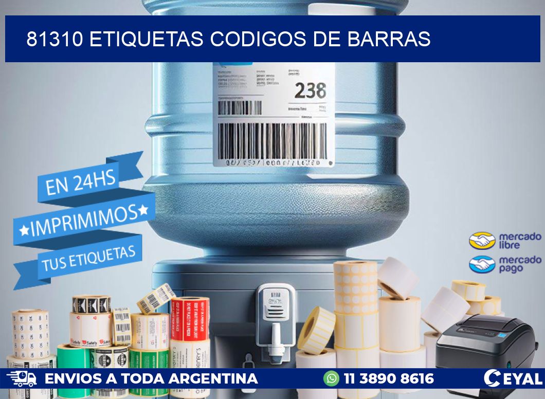 81310 etiquetas codigos de barras