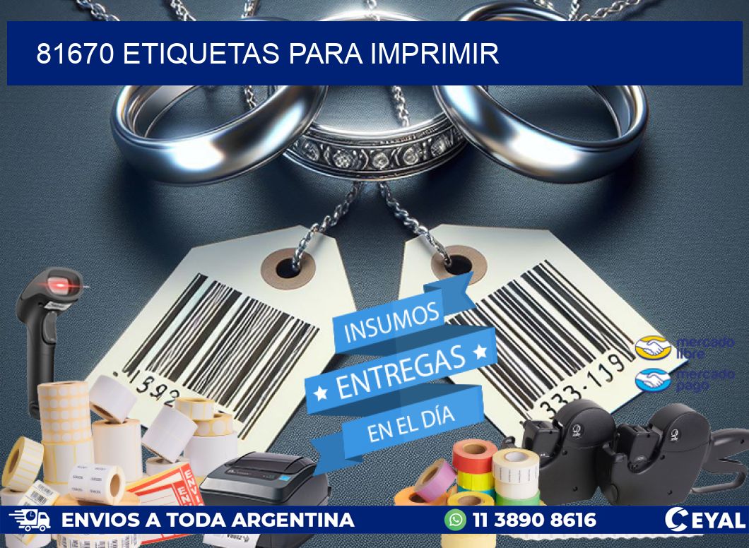 81670 ETIQUETAS PARA IMPRIMIR