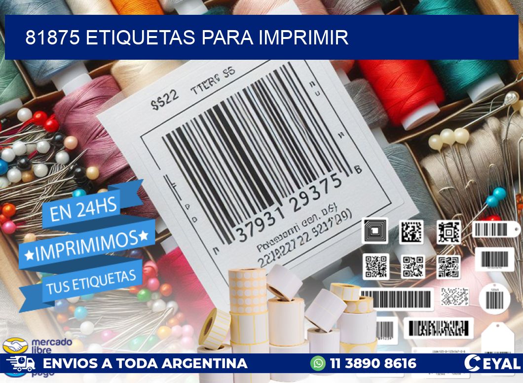81875 ETIQUETAS PARA IMPRIMIR