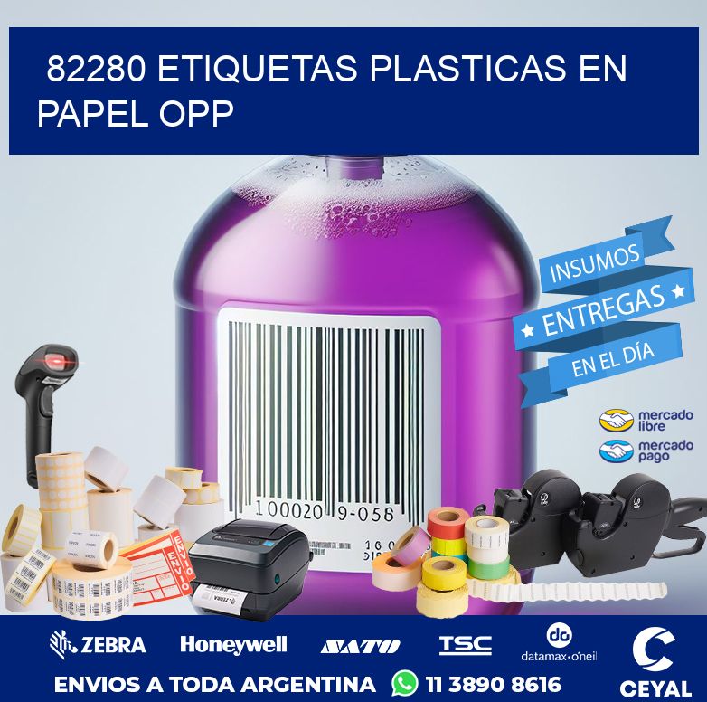 82280 ETIQUETAS PLASTICAS EN PAPEL OPP