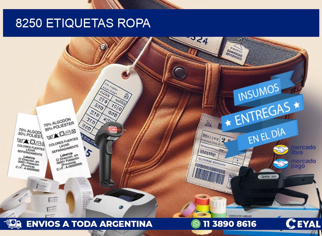 8250 ETIQUETAS ROPA