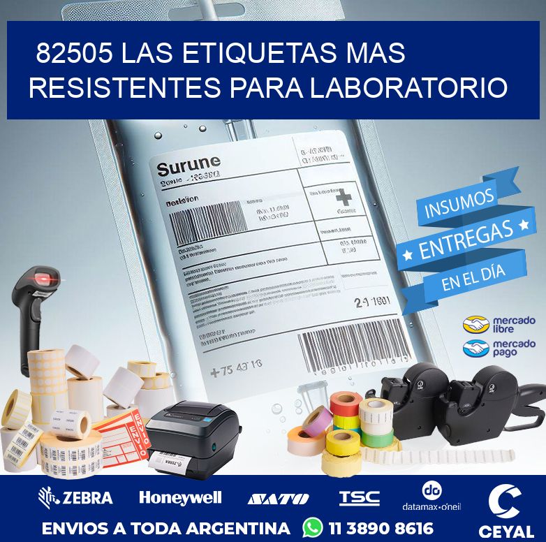 82505 LAS ETIQUETAS MAS RESISTENTES PARA LABORATORIO