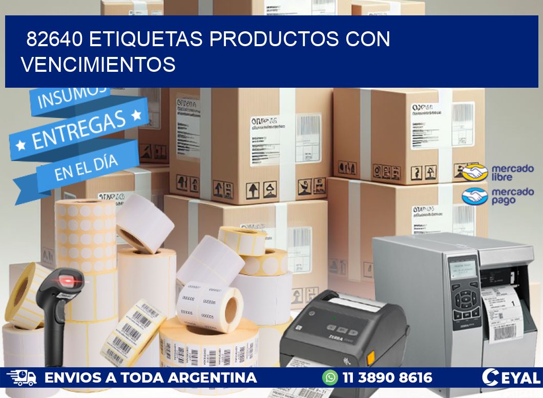82640 Etiquetas productos con vencimientos