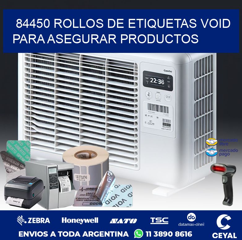 84450 ROLLOS DE ETIQUETAS VOID PARA ASEGURAR PRODUCTOS