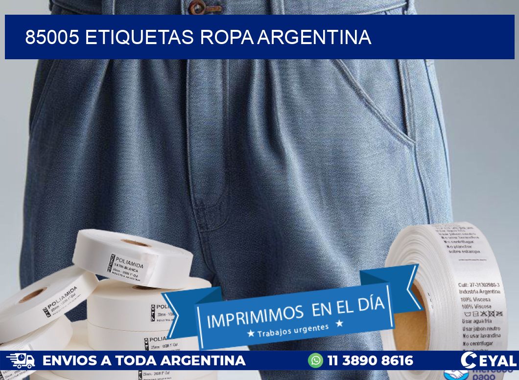 85005 ETIQUETAS ROPA ARGENTINA