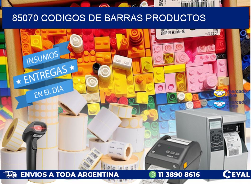 85070 Codigos de barras productos