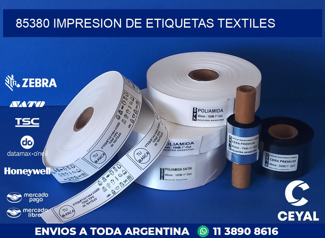 85380 IMPRESION DE ETIQUETAS TEXTILES