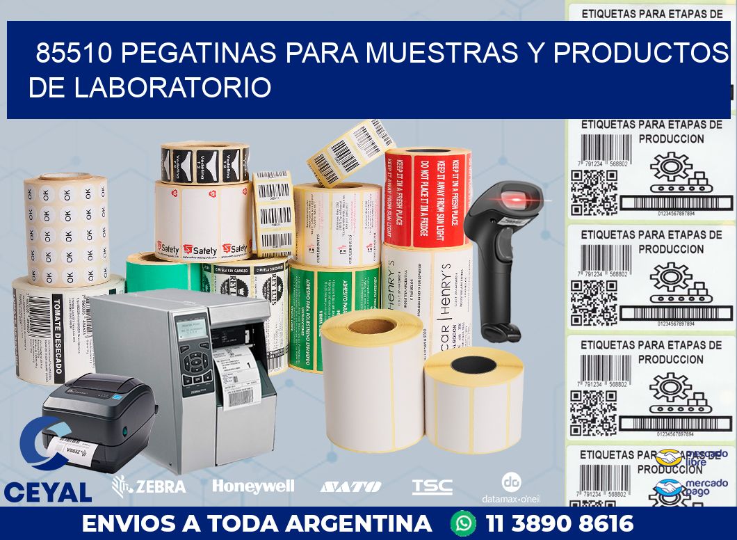 85510 PEGATINAS PARA MUESTRAS Y PRODUCTOS DE LABORATORIO