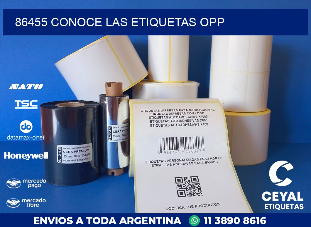 86455 CONOCE LAS ETIQUETAS OPP