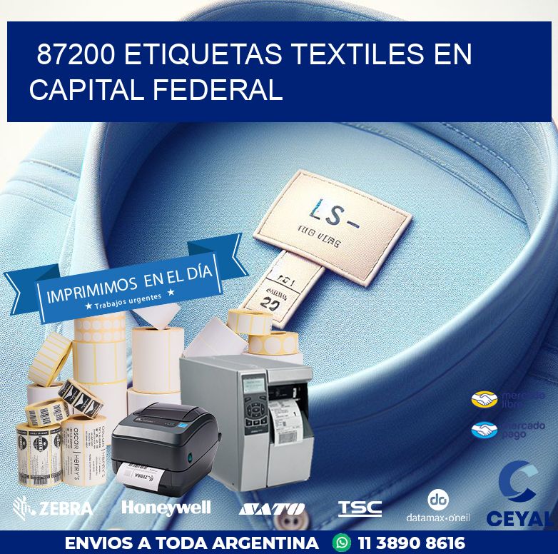 87200 ETIQUETAS TEXTILES EN CAPITAL FEDERAL