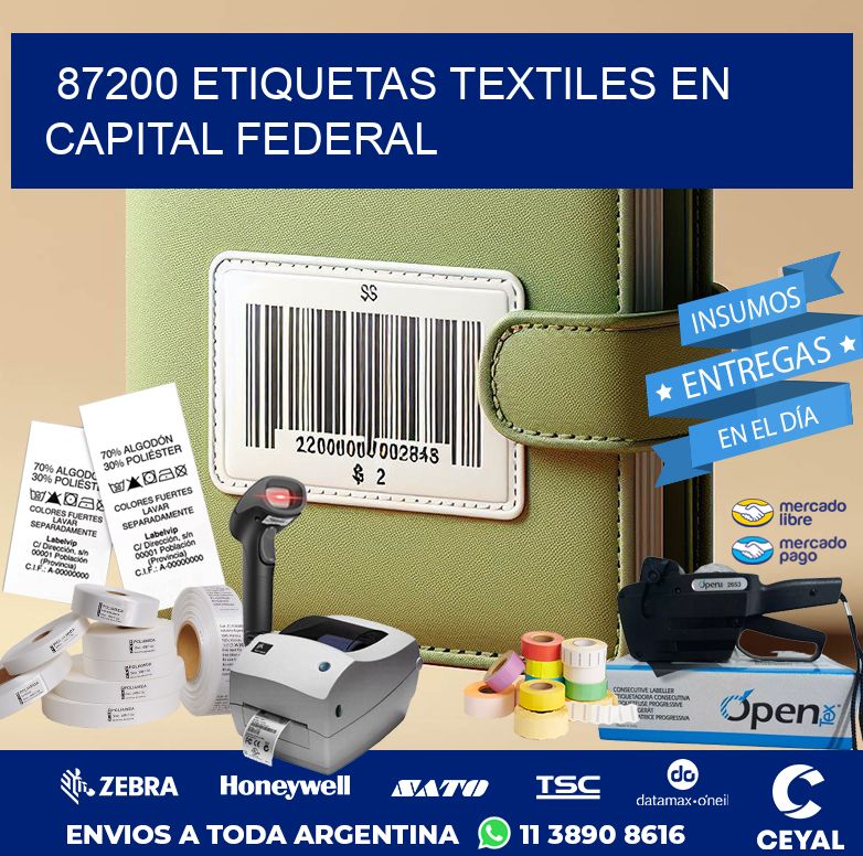 87200 ETIQUETAS TEXTILES EN CAPITAL FEDERAL