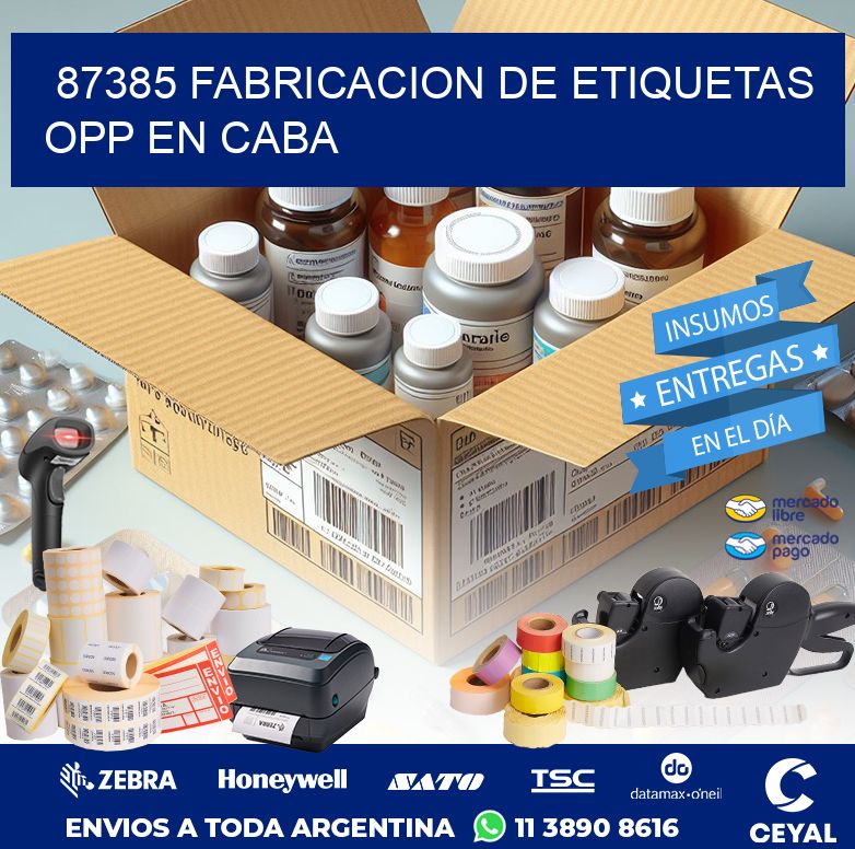 87385 FABRICACION DE ETIQUETAS OPP EN CABA