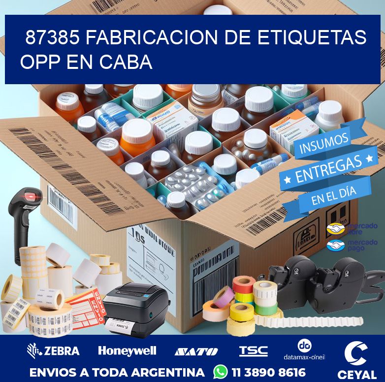 87385 FABRICACION DE ETIQUETAS OPP EN CABA