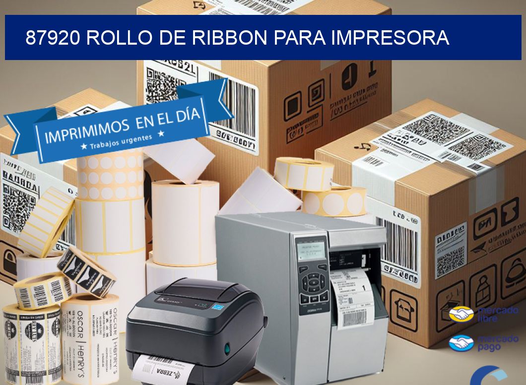 87920 ROLLO DE RIBBON PARA IMPRESORA