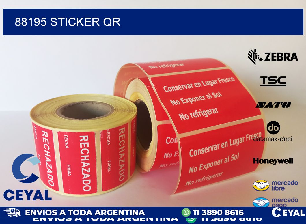 88195 Sticker QR