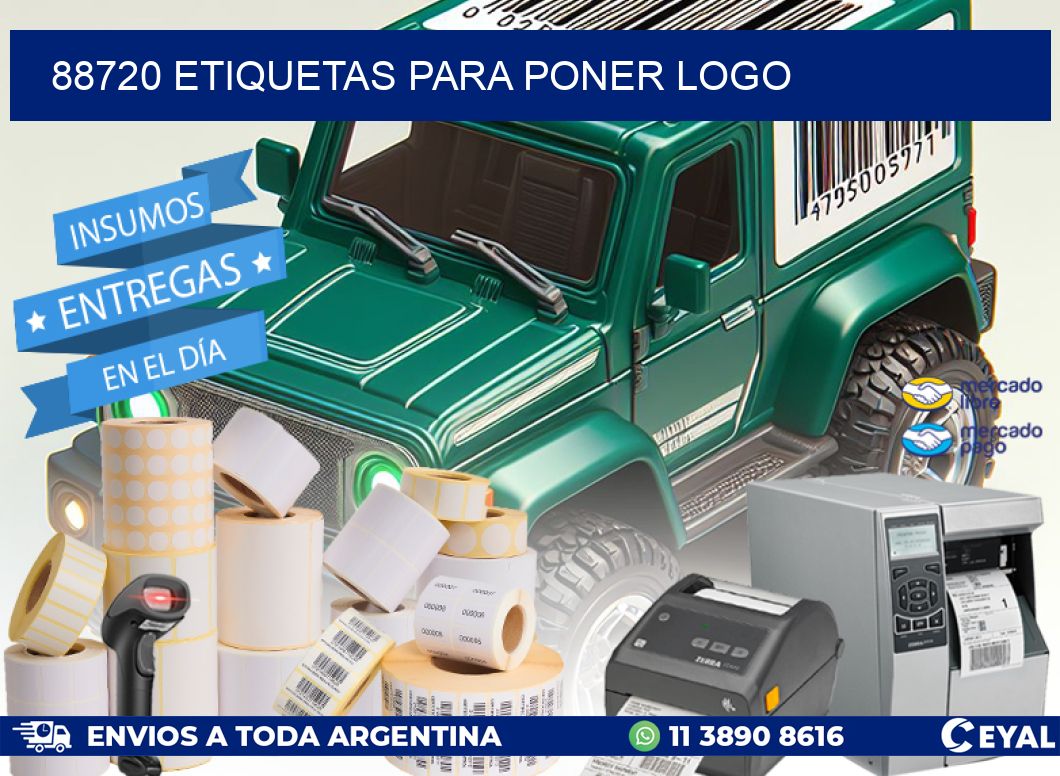 88720 ETIQUETAS PARA PONER LOGO