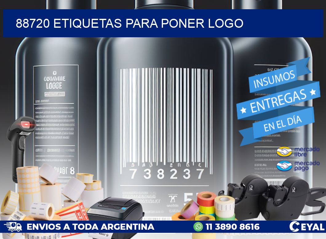 88720 ETIQUETAS PARA PONER LOGO