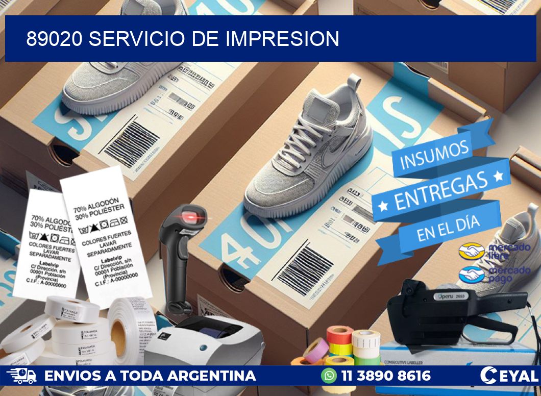 89020 SERVICIO DE IMPRESION