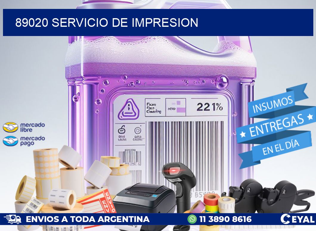 89020 SERVICIO DE IMPRESION