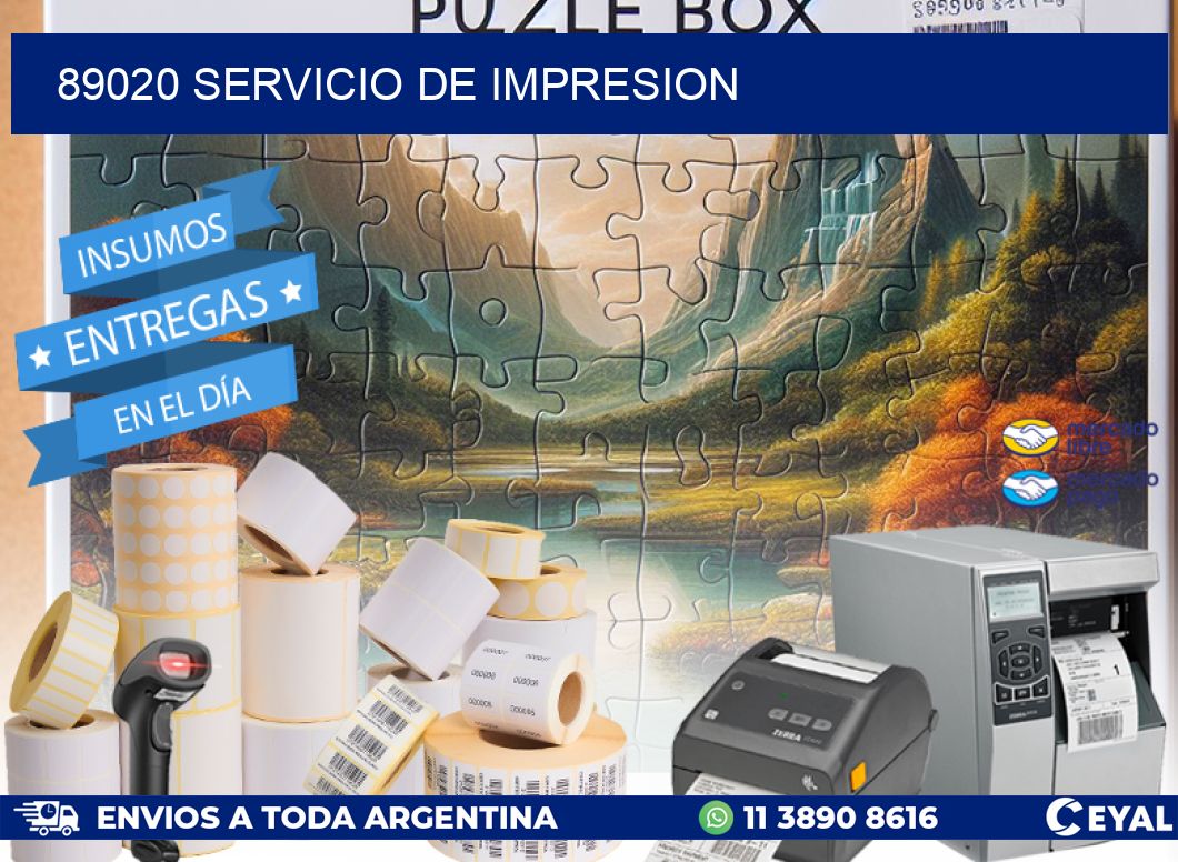 89020 SERVICIO DE IMPRESION