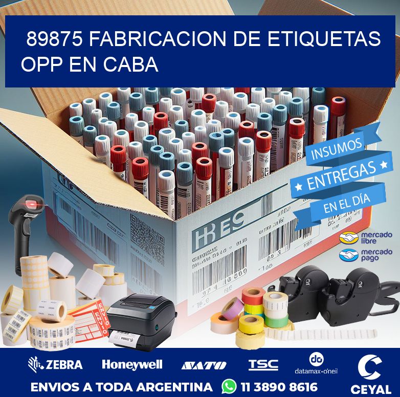 89875 FABRICACION DE ETIQUETAS OPP EN CABA