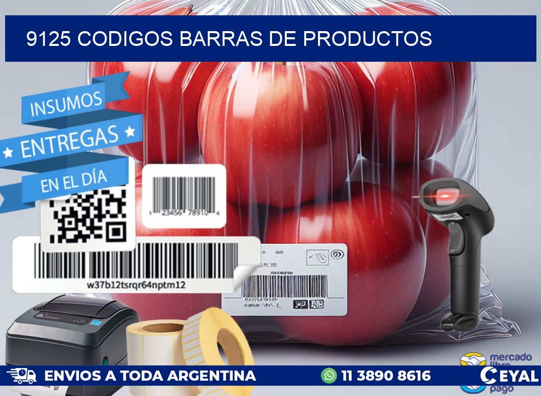 9125 CODIGOS BARRAS DE PRODUCTOS