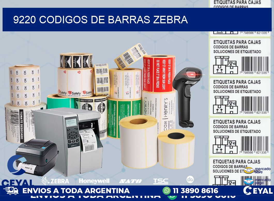 9220 codigos de barras zebra