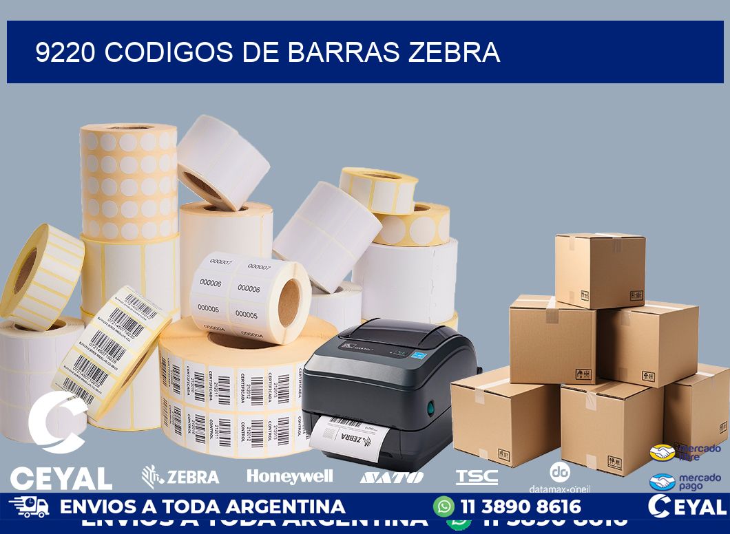 9220 codigos de barras zebra