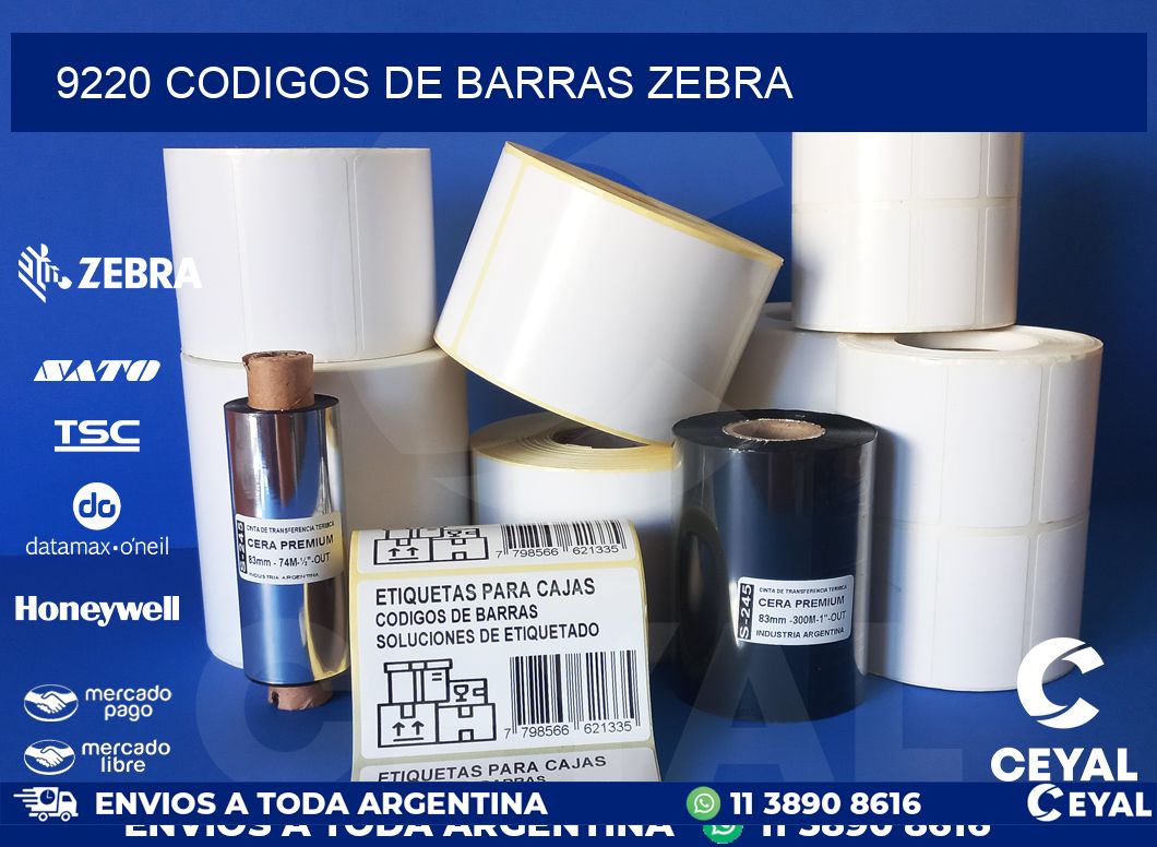 9220 codigos de barras zebra