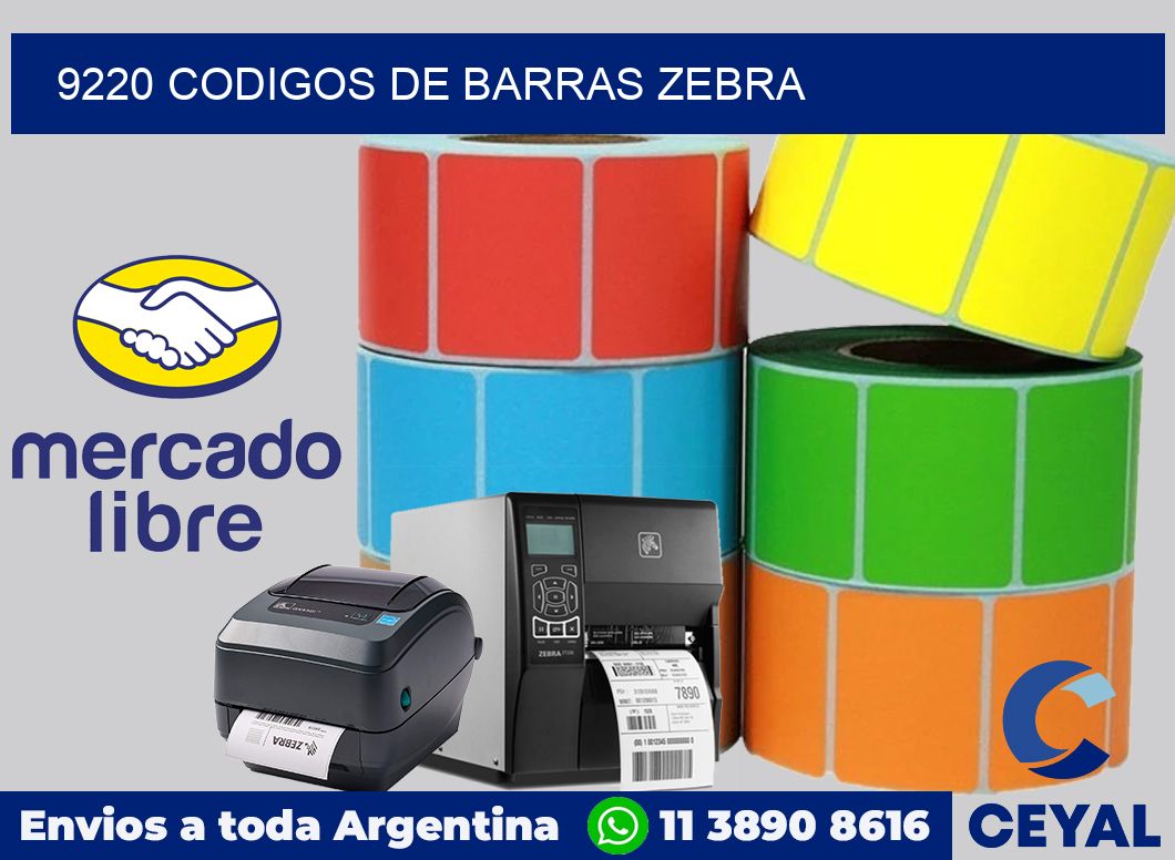 9220 codigos de barras zebra