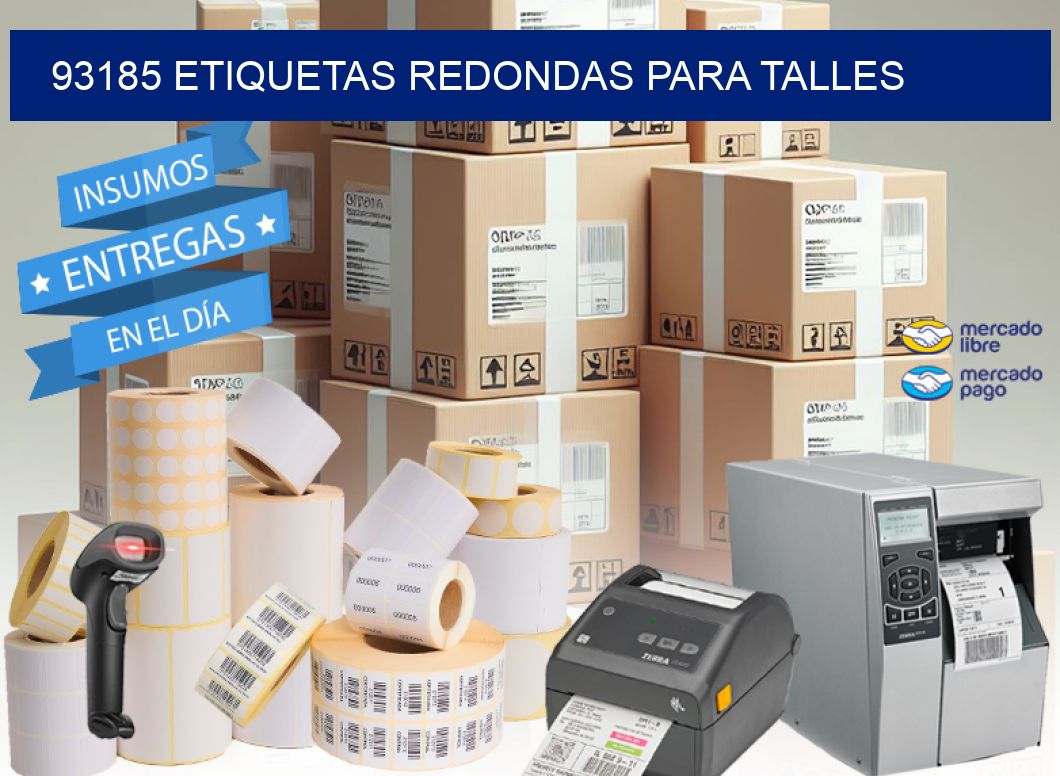93185 ETIQUETAS REDONDAS PARA TALLES