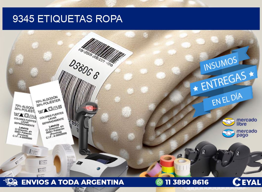 9345 ETIQUETAS ROPA