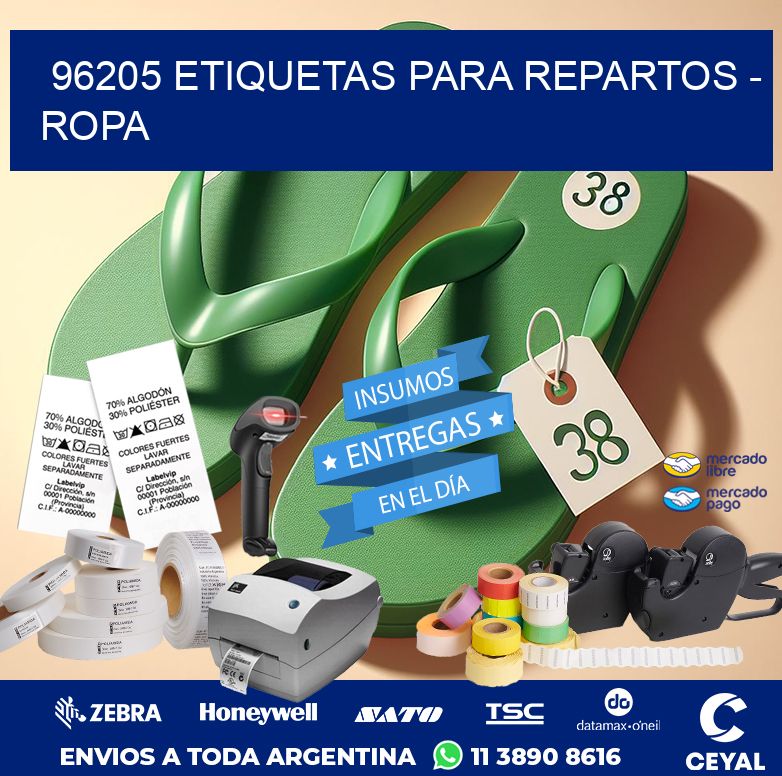 96205 ETIQUETAS PARA REPARTOS – ROPA
