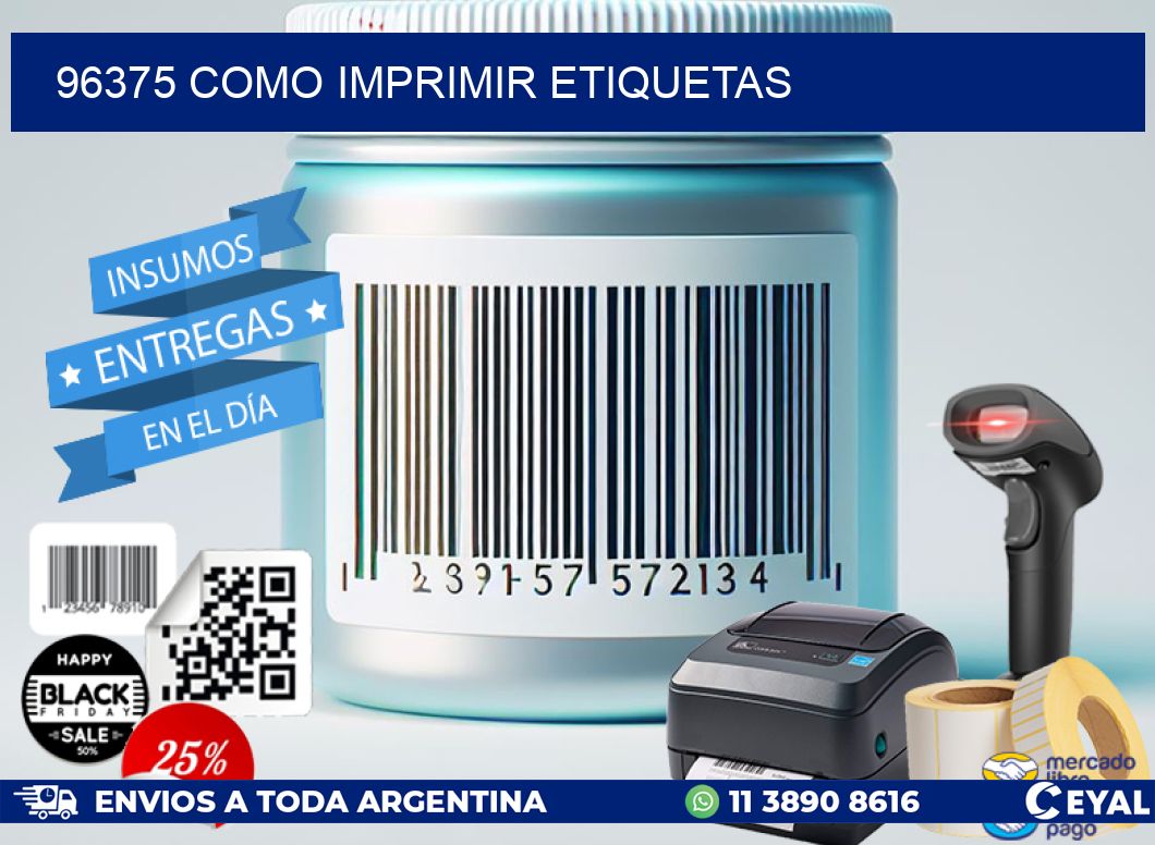 96375 como imprimir etiquetas