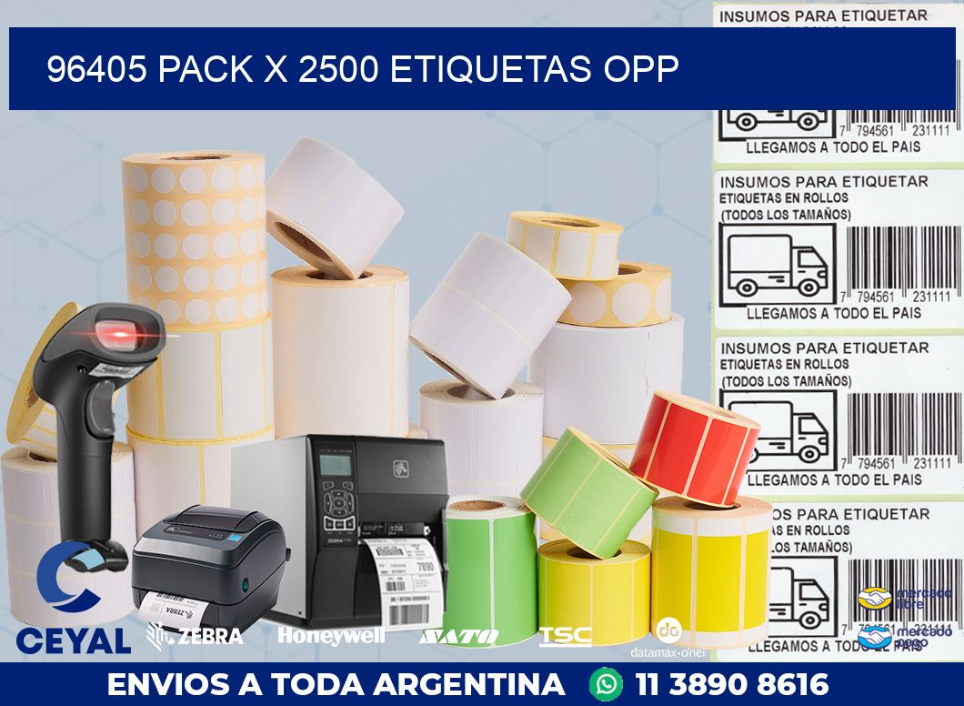 96405 PACK X 2500 ETIQUETAS OPP