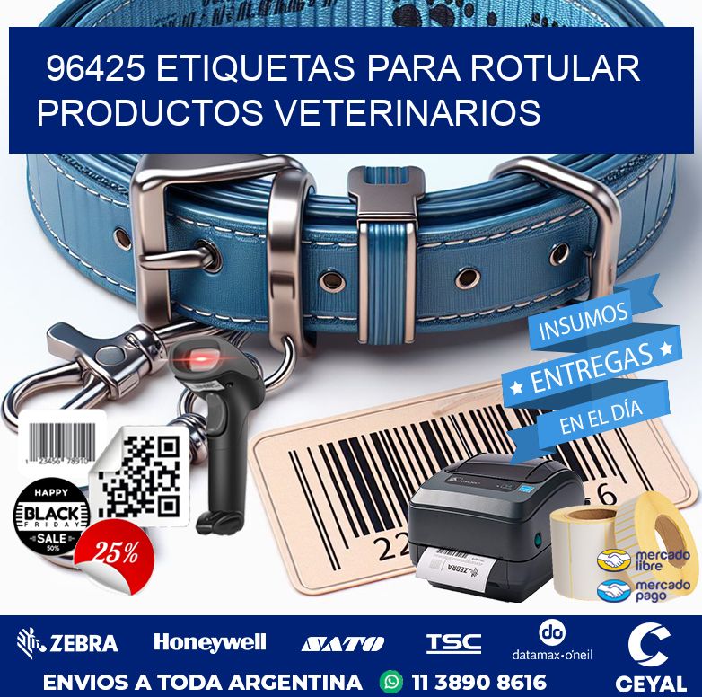 96425 ETIQUETAS PARA ROTULAR PRODUCTOS VETERINARIOS