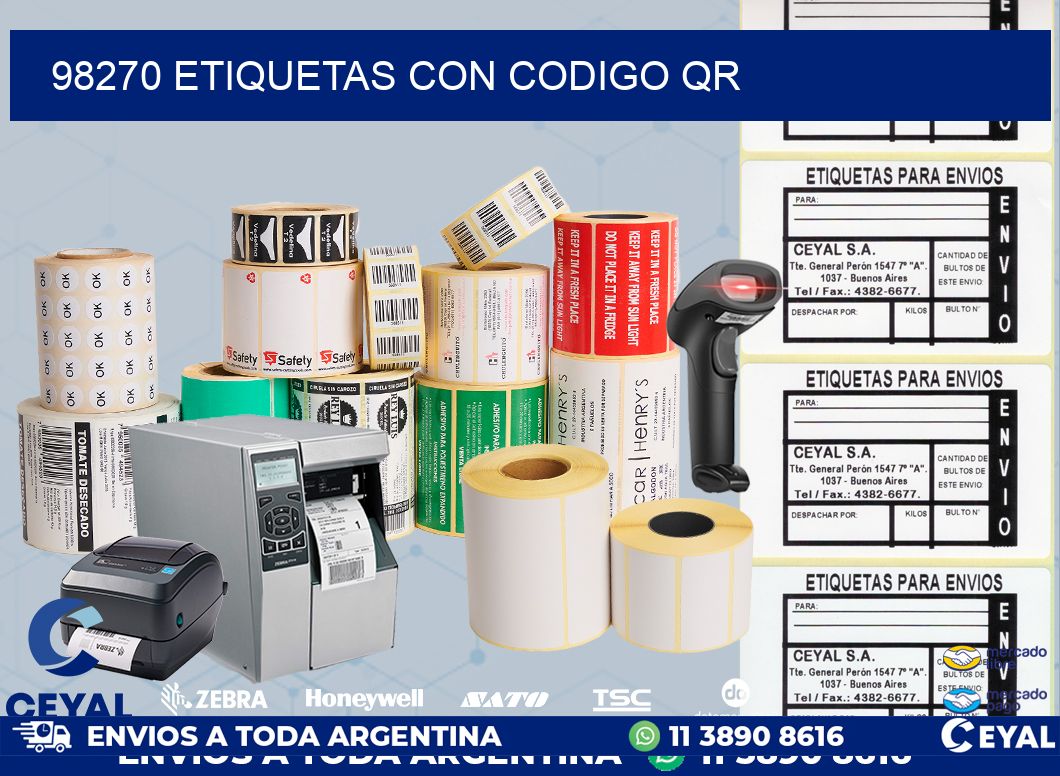 98270 ETIQUETAS CON CODIGO QR