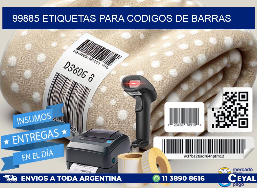 99885 ETIQUETAS PARA CODIGOS DE BARRAS