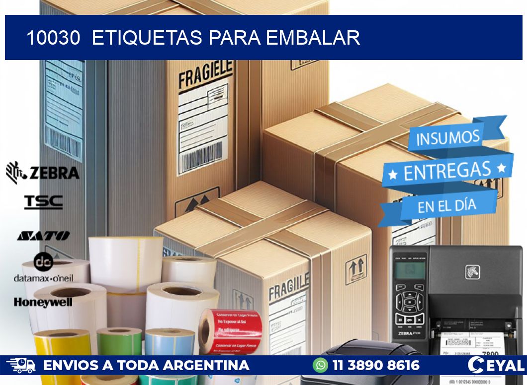 10030  ETIQUETAS PARA EMBALAR