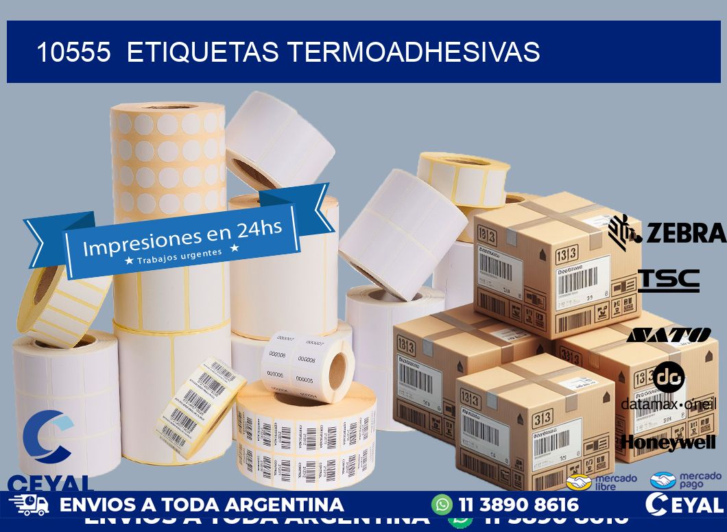 10555 ETIQUETAS TERMOADHESIVAS