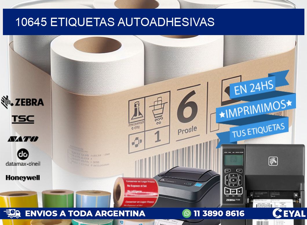 10645 ETIQUETAS AUTOADHESIVAS