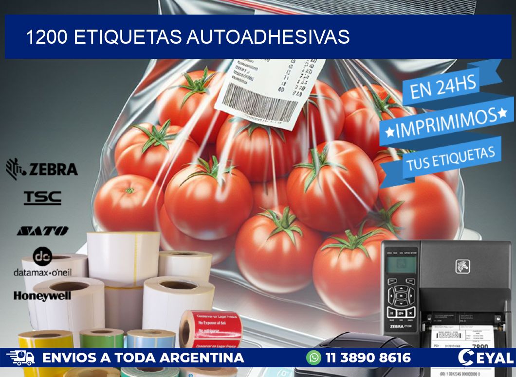1200 ETIQUETAS AUTOADHESIVAS
