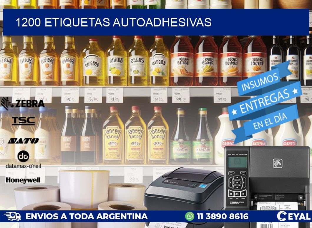 1200 ETIQUETAS AUTOADHESIVAS