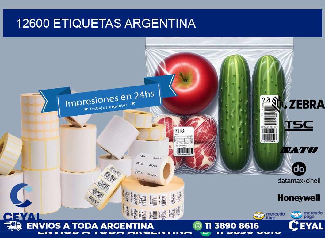 12600 ETIQUETAS ARGENTINA